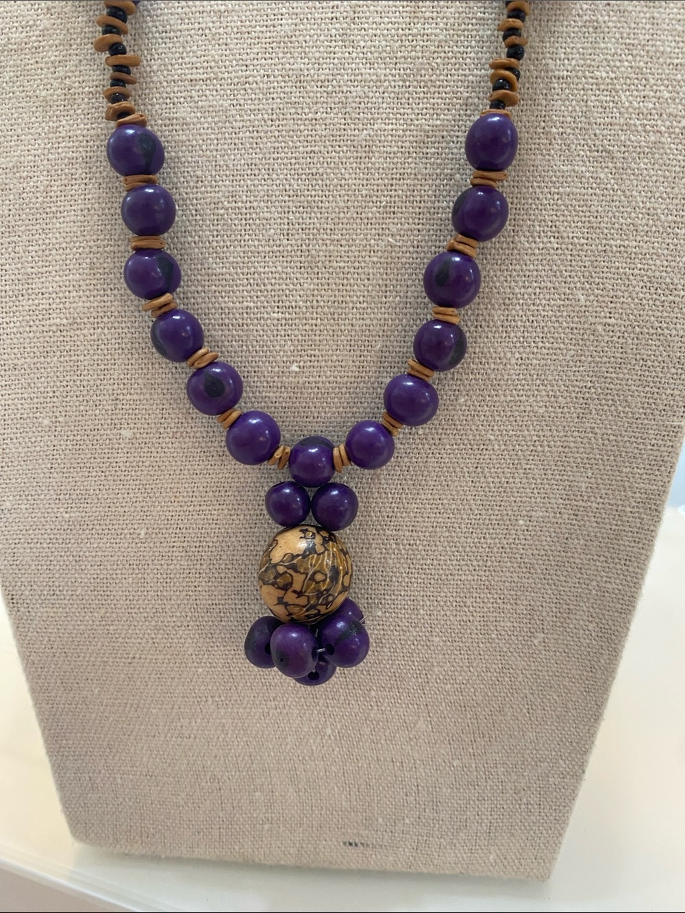 Beaded boho necklace
